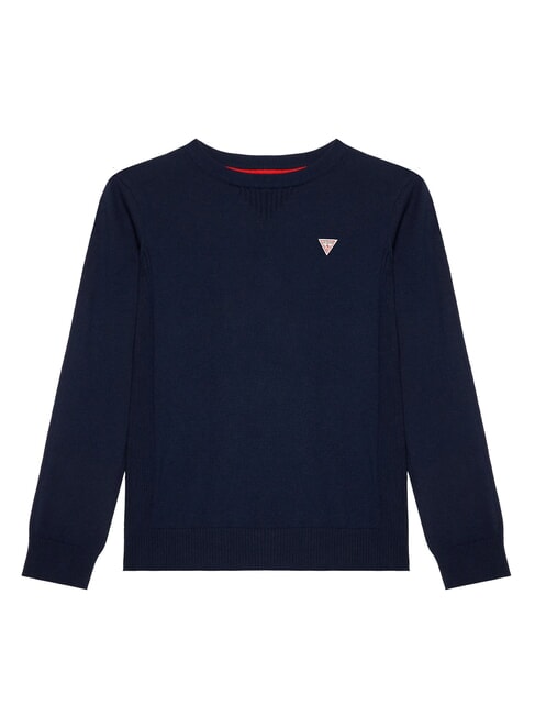 GUESS KIDS Pull ras du cou avec écusson pont bleu - Tee-shirt enfant