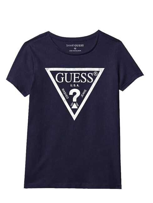 GUESS KIDS T-shirt imprimé avec logo triangulaire pont bleu - Tee-shirt enfant