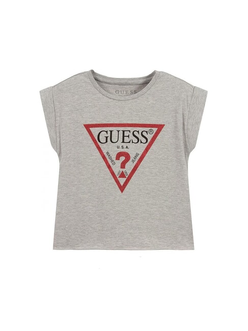 GUESS CORE KIDS T-shirt court avec imprimé gris chiné clair m - Tee-shirt enfant