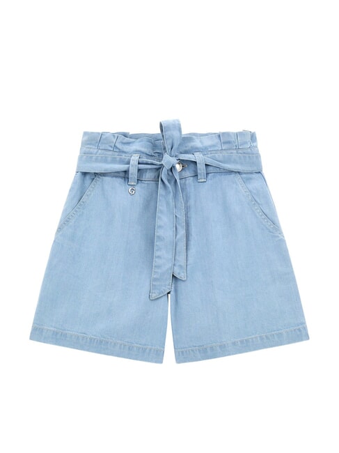 GUESS MINI ME KIDS Bermudes avec noeud lumière apaisante - Pantalons pour enfants