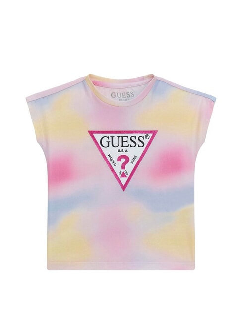 GUESS KIDS T-shirt multicolore avec logo combo arc-en-ciel - Tee-shirt enfant