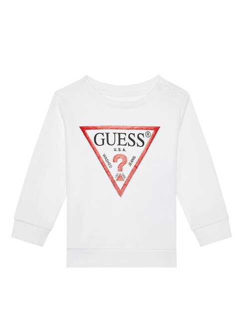 GUESS CORE KIDS Sweat-shirt ras du cou avec logo triangulaire vrai blanc a000 - Bébé Sweat