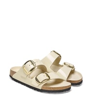 BIRKENSTOCK ARIZONA BIG BUCKLE  Sandales en cuir &eacute;cru brillant - Chaussures Femme - 1