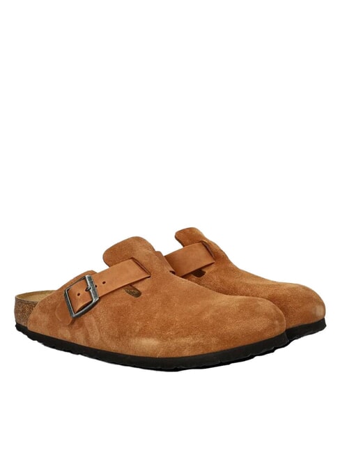 BIRKENSTOCK BOSTON  Sandales en cuir Cognac - Chaussures unisexe