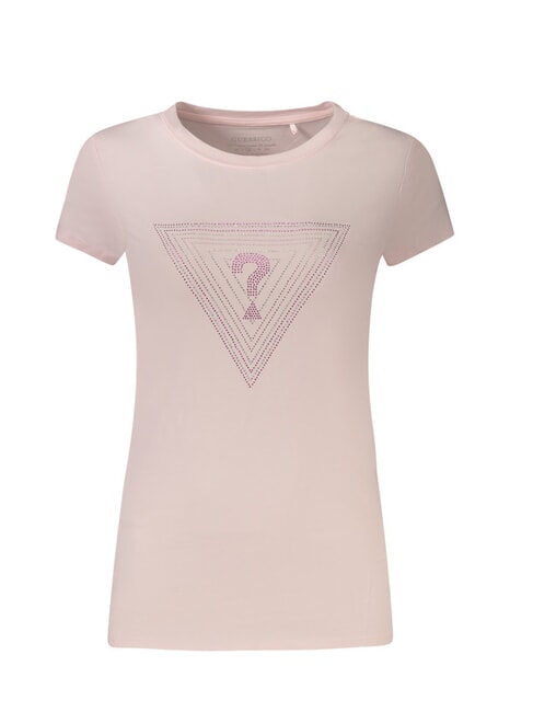 GUESS SS TRIANGLE OMBRE R3  T-shirt à manches courtes rose discret - T-shirt