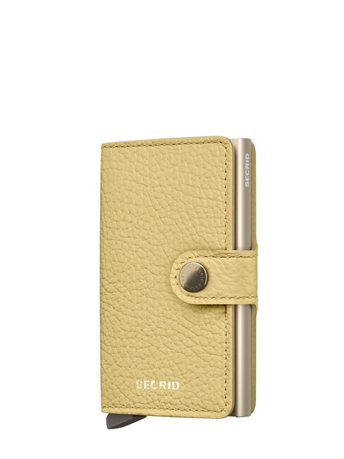 SECRID PEBBLE  Portefeuille en cuir martelé jaune beurre - Portefeuilles Femme