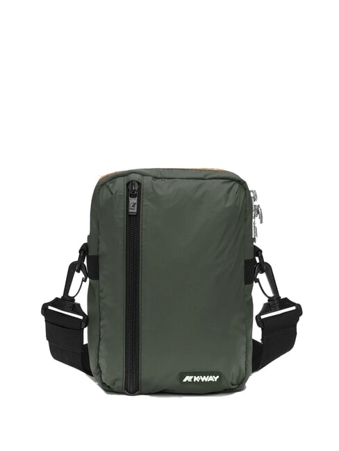 KWAY BARBITON Sac en nylon vert noirâtre - Sacs en Bandoulières pour Homme