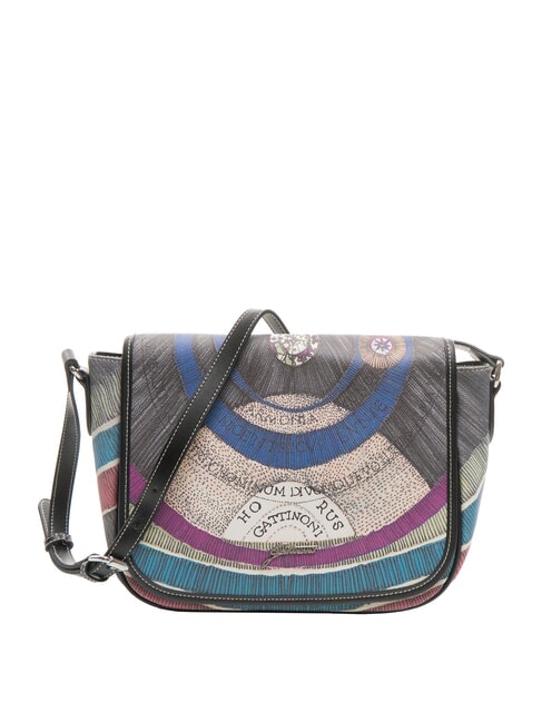 GATTINONI PLANETARIUM Sac bandoulière à rabat nuit/noir - Sacs pour Femme