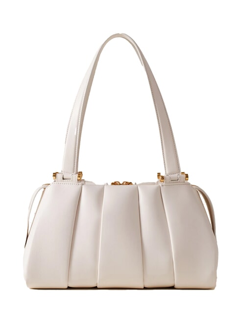 BORBONESE L ECLAIR  Sac à bandoulière en cuir blanc - Sacs pour Femme