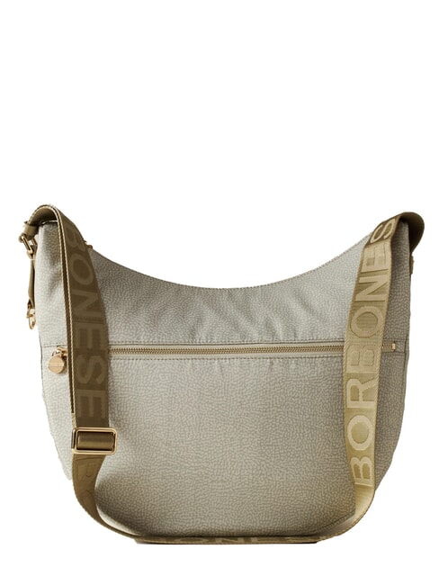 BORBONESE BORBONAIS Sac Hobo LUNA, moyen kaki - Sacs pour Femme