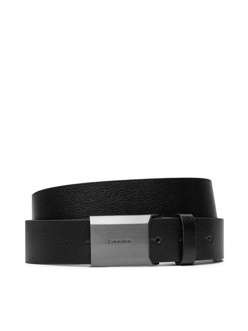 CALVIN KLEIN BELEVED PLAQUE Ceinture réglable avec plaque ck noir - Ceintures