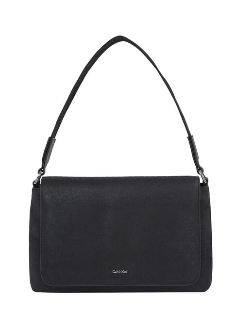 CALVIN KLEIN CK MUST Sac bandoulière à rabat ck noir - Sacs pour Femme