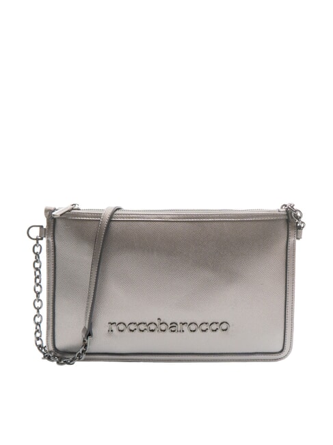 ROCCOBAROCCO SOPHIE Sac plat effet métallisé fer - Sacs pour Femme