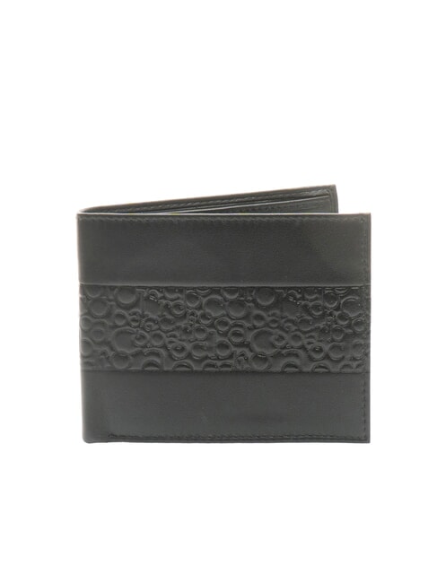 ROCCOBAROCCO VERTIGO Portefeuille en cuir à rabat cc et porte-monnaie noir - Portefeuilles Homme