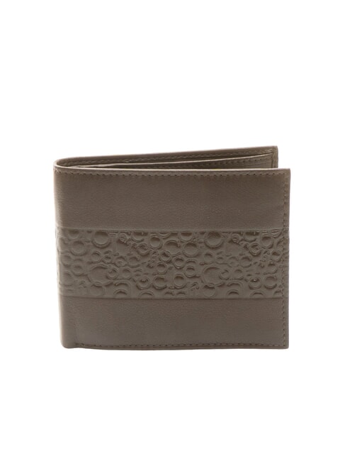 ROCCOBAROCCO VERTIGO Portefeuille en cuir à rabat cc et porte-monnaie marron foncé - Portefeuilles Homme
