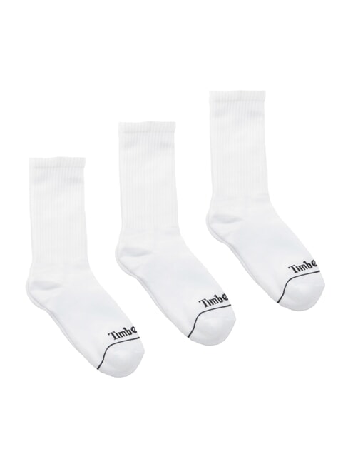 TIMBERLAND PAK CORE SPORT 3 paires de chaussettes blanc - Chaussettes Femme