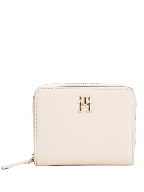 TOMMY HILFIGER TH LOGOTAPE Portefeuille zippé moyen canne à sucre - Portefeuilles Femme