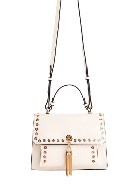 GAUDÌ DIVA Sac cartable clouté blanc - Sacs pour Femme