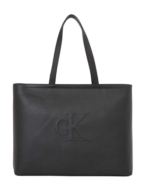 CALVIN KLEIN SCULPTED Slim Sac à bandoulière sur noir - Sacs pour Femme