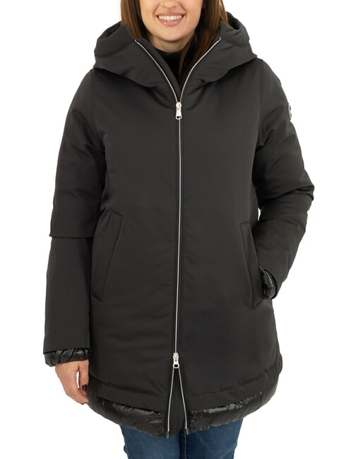 COLMAR PURENESS Doudoune longue à capuche noir - Doudounes femme