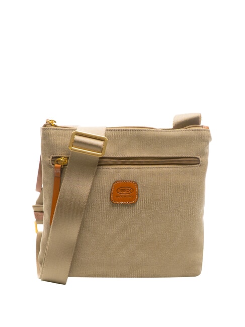 BRIC’S SORRENTO EMMA Sac à bandoulière plat en toile olive - Sacs pour Femme