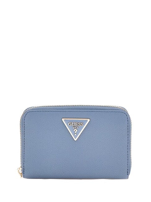 GUESS LAUREL Portefeuille moyen zippé autour ardoise - Portefeuilles Femme