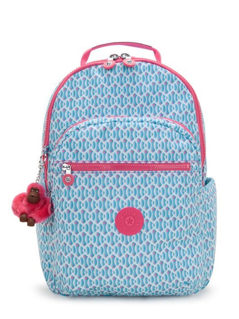 KIPLING SEOUL LAP Sac à dos avec poche pour ordinateur portable 15" combo géo de rêve - Sacs à dos pour l'École & les Loisirs