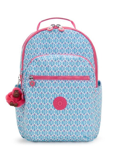 KIPLING SEOUL COLLEGE Sac à dos avec poche pour ordinateur portable 15" combo géo de rêve - Sacs à dos pour l'École & les Loisirs