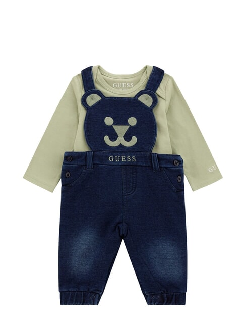 GUESS KIDS Ensemble body et salopette matcha léger - Barboteuses et tenues pour bébé