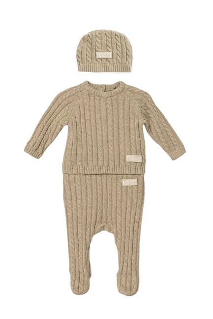 GUESS KIDS Ensemble sweat-shirt, pantalon et bonnet pierre de pasadena - Barboteuses et tenues pour bébé
