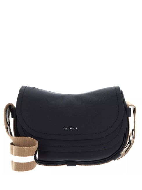COCCINELLE RAQUEL S Mini sac bandoulière en cuir noir/cuir - Sacs pour Femme