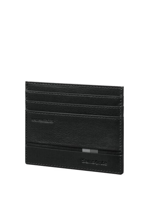 SAMSONITE FLAGGED 2.0 SLG  Porte-cartes en cuir NOIR - Portefeuilles Homme
