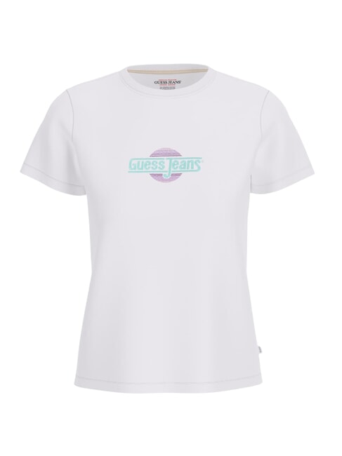 GUESS JEANS SS CN REGULAR T-shirt à manches courtes blanc pur - T-shirt