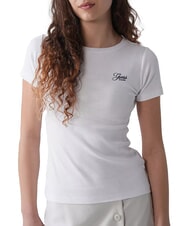 GUESS JEANS SS CN EMBRO SLIM T-shirt en coton extensible - T-shirt