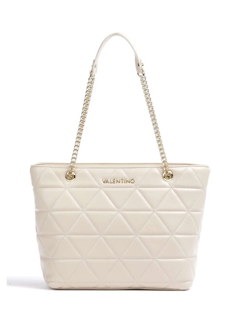 MARIO VALENTINO CARNABY Sac shopping matelassé écru - Sacs pour Femme