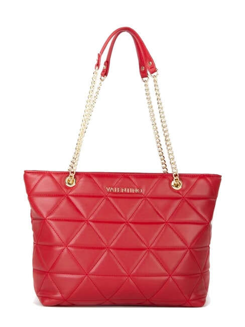 MARIO VALENTINO CARNABY Sac shopping matelassé rouge - Sacs pour Femme