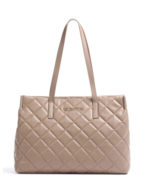 MARIO VALENTINO OCARINA Sac shopping matelassé taupe - Sacs pour Femme