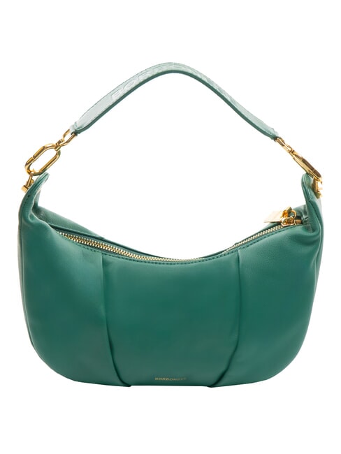 BORBONESE BLOOM  Sac à bandoulière en cuir forêt - Sacs pour Femme