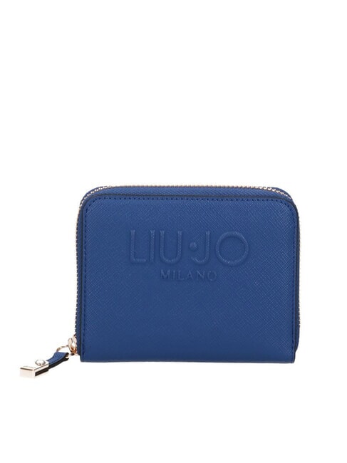LIUJO CALIWEN S Petit portefeuille zippé bleu poussière - Portefeuilles Femme