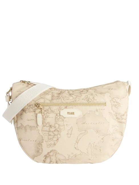 ALVIERO MARTINI PRIMA CLASSE SOFT FUSION GEO SAFARI Grand sac à bandoulière en forme de croissant raphia - Sacs pour Femme