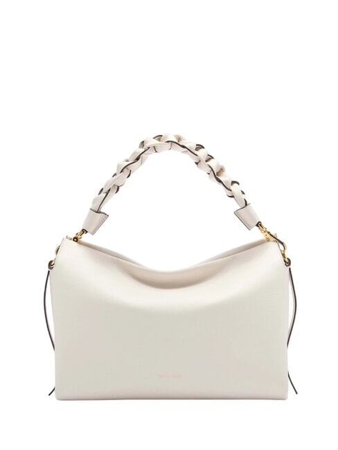 COCCINELLE BOHEME GRANA DOUBLE Sac à main, avec bandoulière, en cuir blanc/peau - Sacs pour Femme