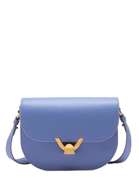 COCCINELLE DEW Sac bandoulière en cuir martelé bleu - Sacs pour Femme