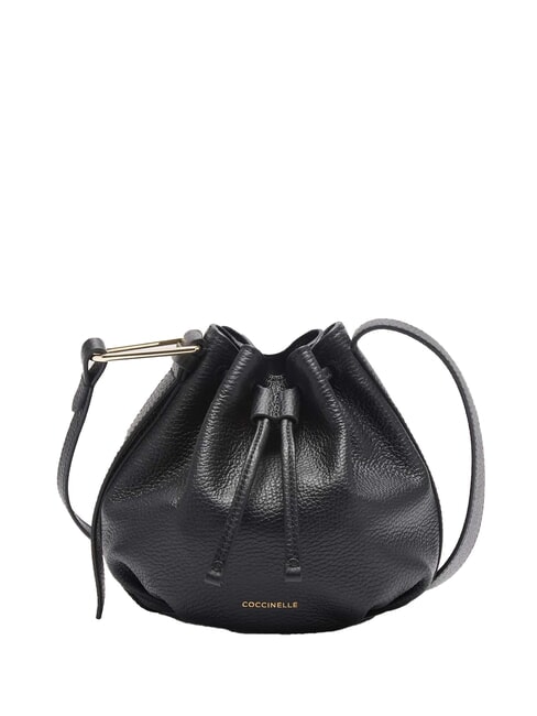 COCCINELLE MALORY  Mini seau en cuir Noir - Sacs pour Femme