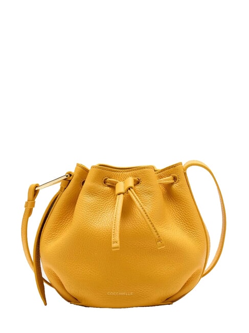COCCINELLE MALORY  Mini seau en cuir ensoleillé - Sacs pour Femme