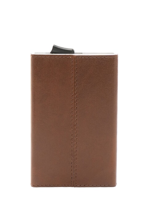 THE BRIDGE STORY Porte-cartes en cuir brun 14/ruthénium palladium - Portefeuilles Homme