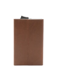 THE BRIDGE STORY Porte-cartes en cuir brun 14/ruthénium palladium - Portefeuilles Homme - 1