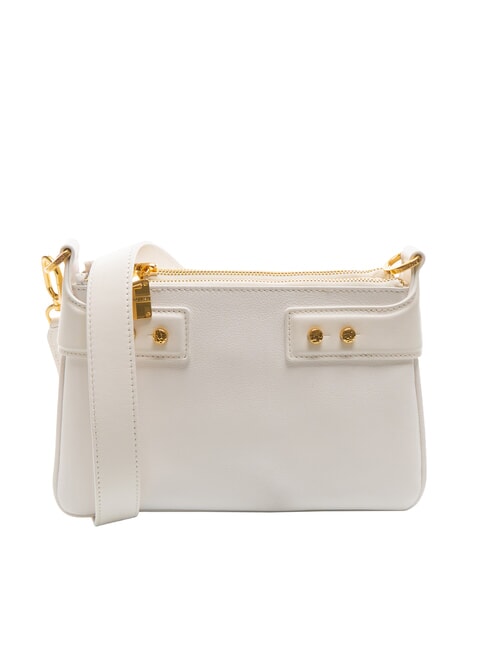 BORBONESE ARMOR Sac à bandoulière en cuir blanc - Sacs pour Femme