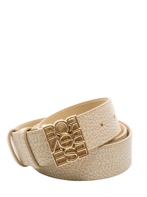 BORBONESE LETTERING PLATE  Ceinture sable - Ceintures