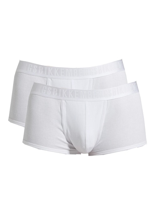 BIKKEMBERGS NEW CLASSIC TRUNK 2 boxeurs blanc - Slip homme