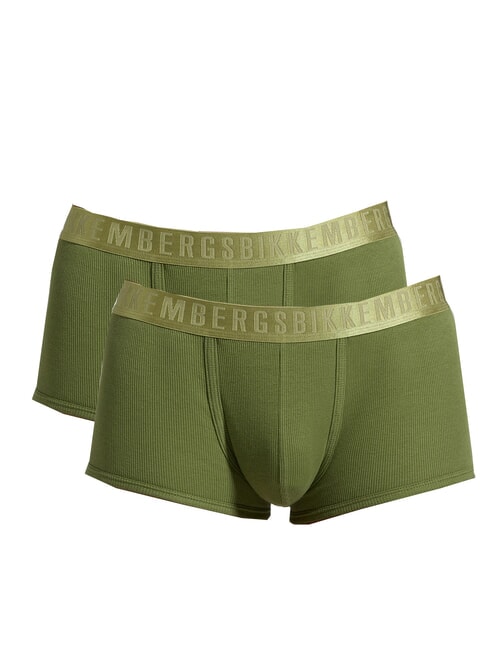 BIKKEMBERGS NEW CLASSIC TRUNK 2 boxeurs militaire - Slip homme